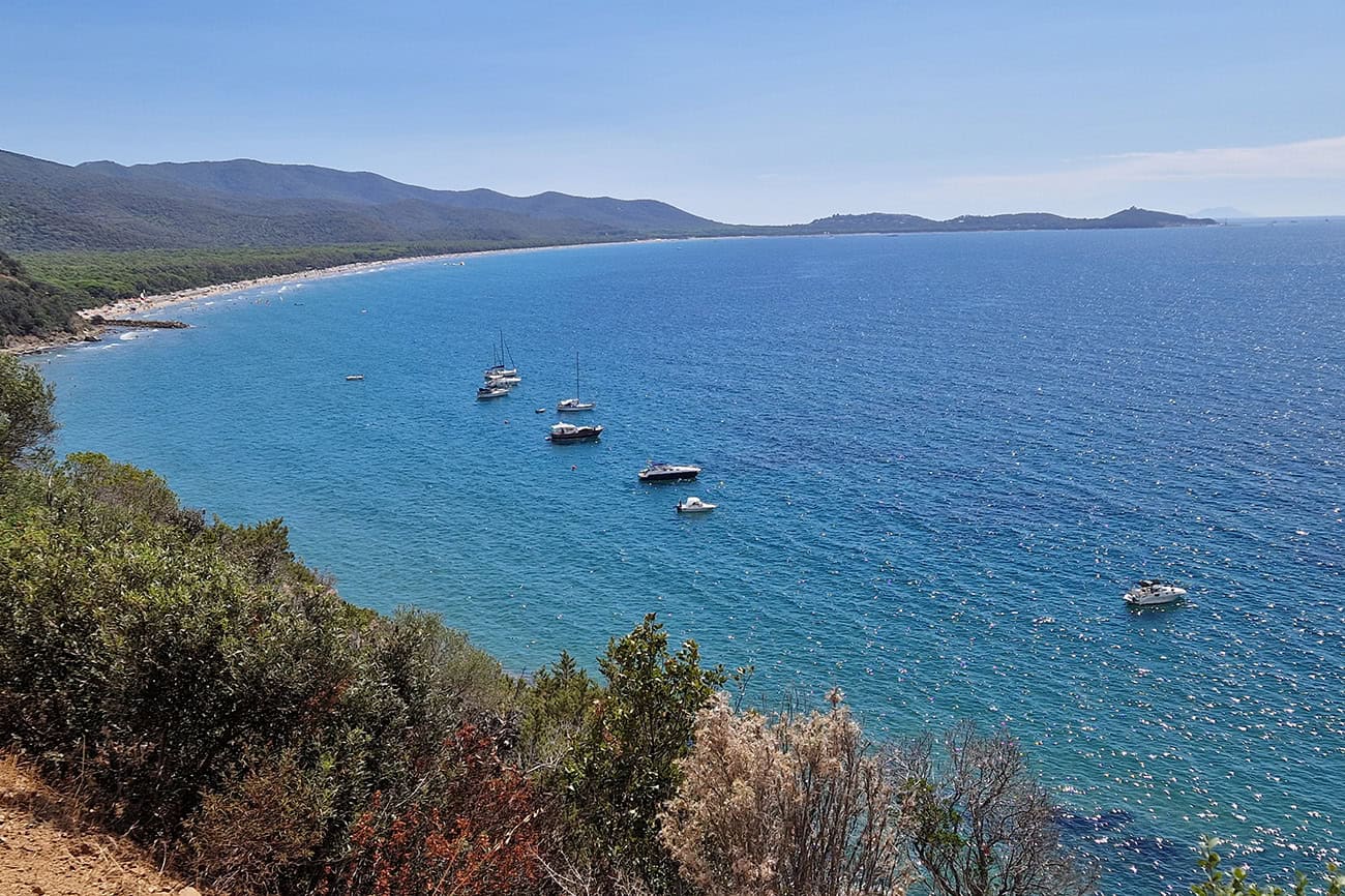 panorama percorso ebike costa maremma toscana
